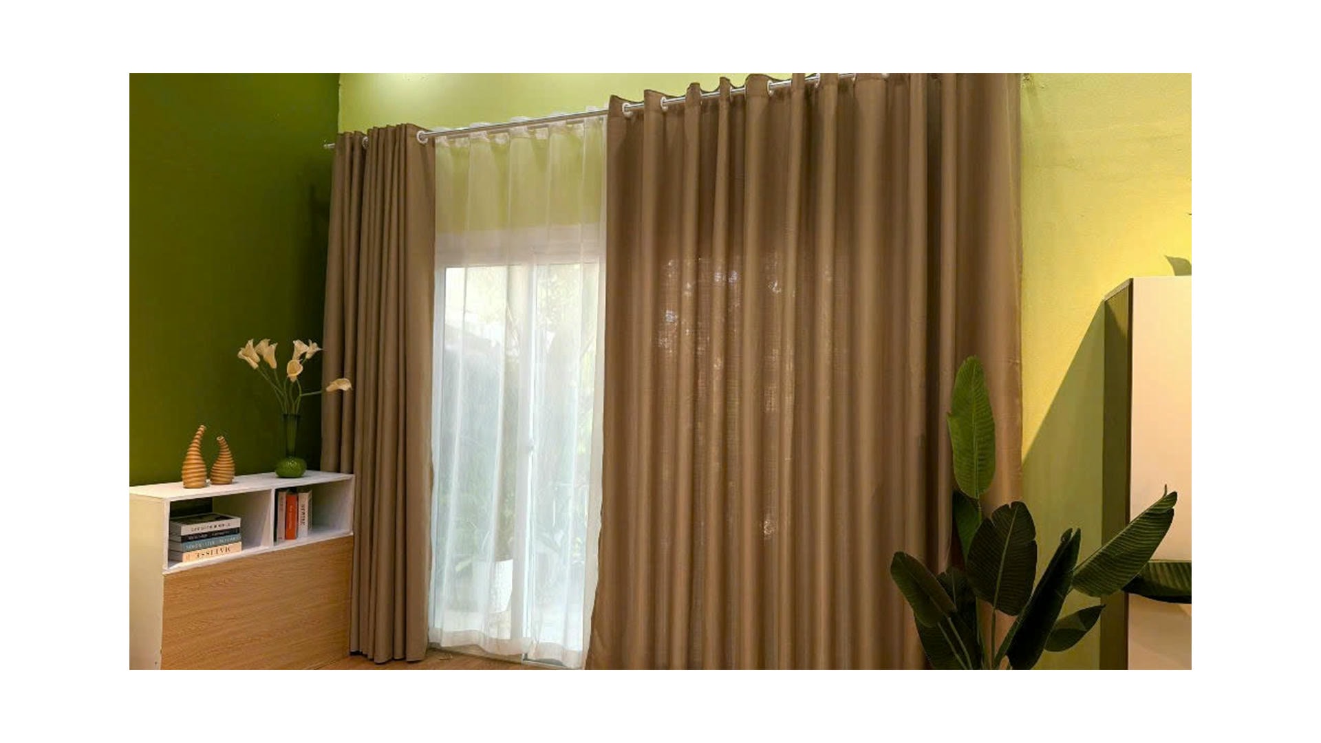 Rèm Cửa Vải Nâu (250 - 1)