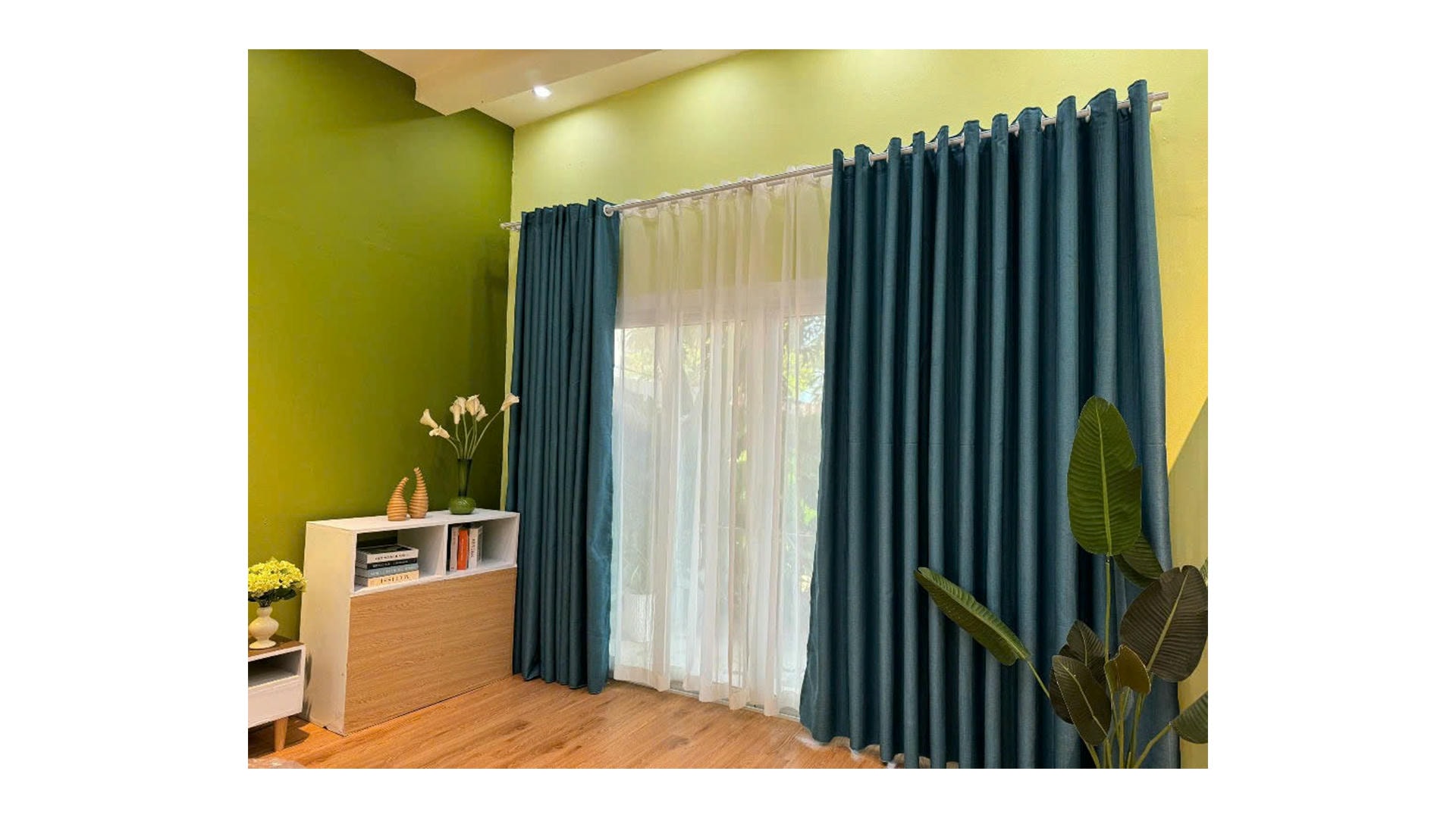 Rèm Cửa Vải Xanh Dương (250 - 1)