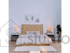 Giường nhung wingback (1000 - 1)